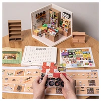 Rolife Super Creator Fascinating Book Store Plastic DIY Miniature House Kit – 108 PCS