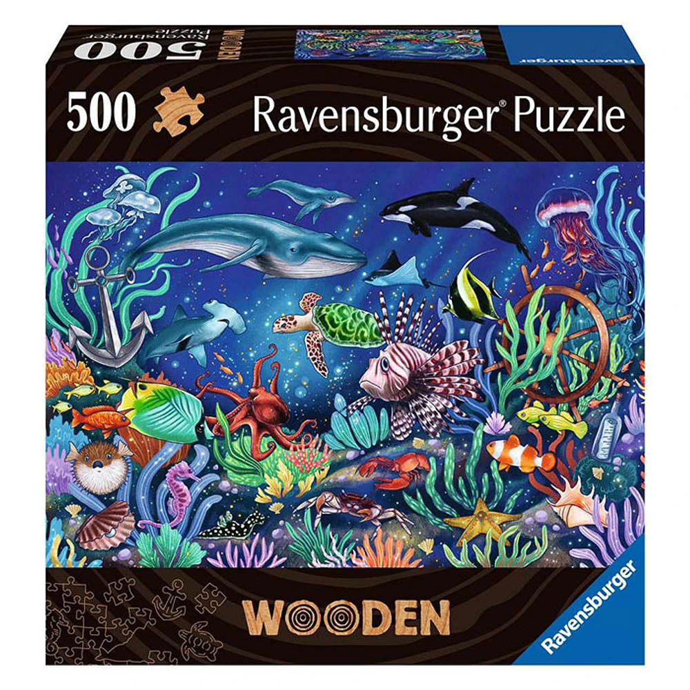 Ravensburger Under the Sea Wooden Puzzle – 500 Pieces