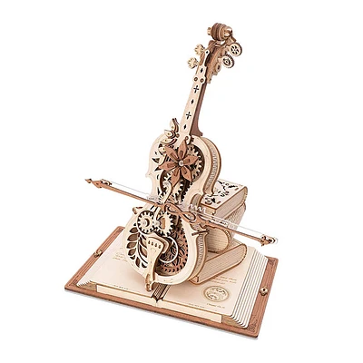 ROKR Magic Cello Mechanical Music Box 3D Wooden Puzzle – 199 PCS