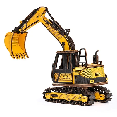 ROKR Excavator Engineering Vehicle 3D Wooden Puzzle – 395 PCS