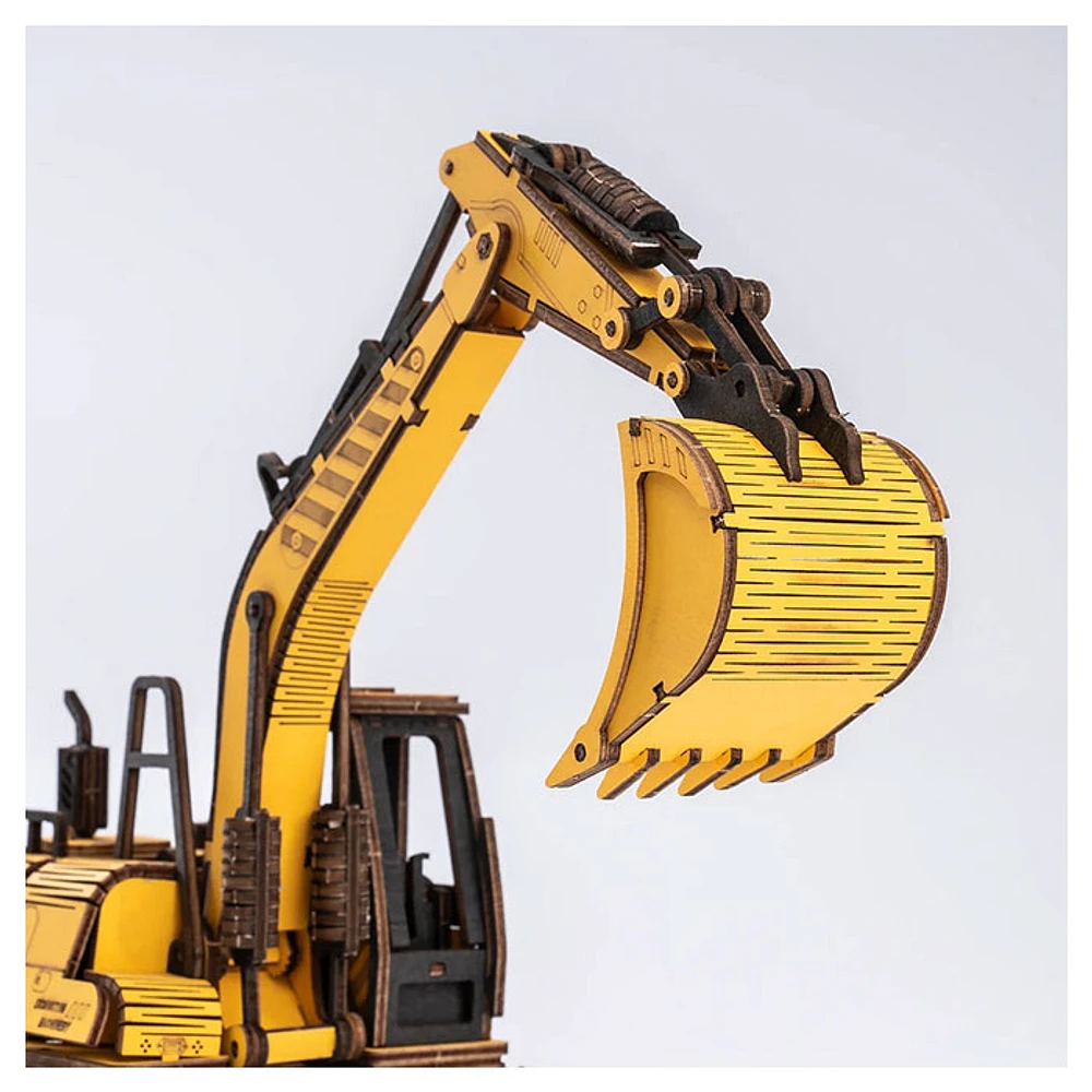 ROKR Excavator Engineering Vehicle 3D Wooden Puzzle – 395 PCS