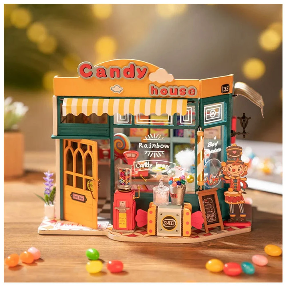 Rolife Rainbow Candy House DIY Miniature House – 179 PCS