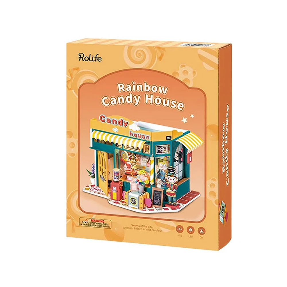 Rolife Rainbow Candy House DIY Miniature House – 179 PCS