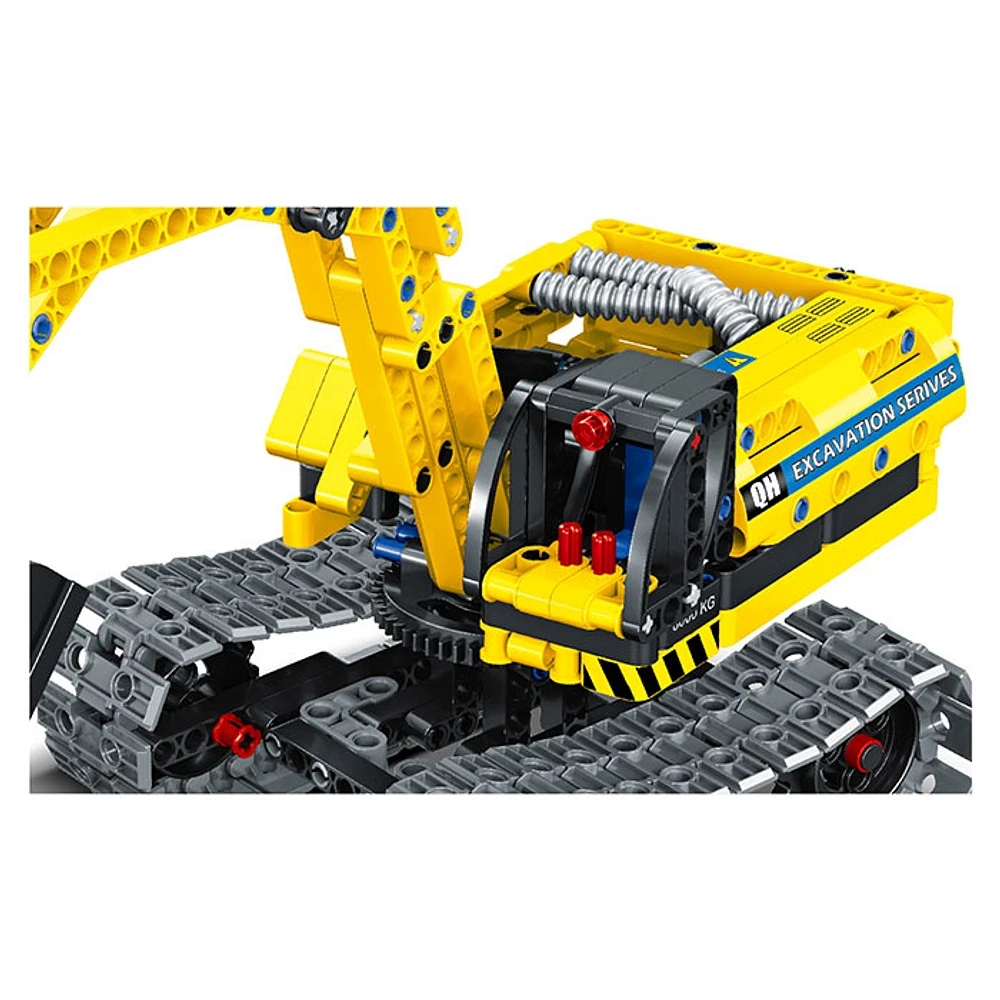 Block Kit Engineering Excavator and Robot 2 in 1 Mechanical Transmission Set 342 Pieces