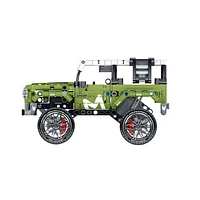Pull Back Block Kit Off Roader with Shock Absorber – 474 Pieces