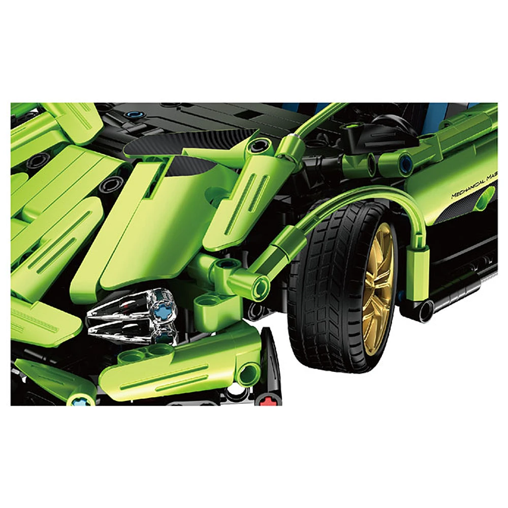 Block Kit Green Super Car – 1130 Pieces