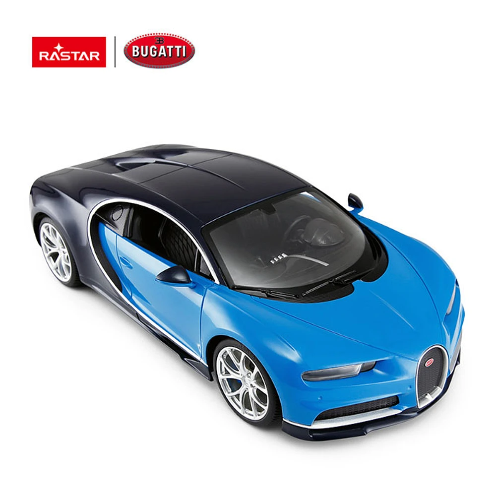 RC Car Bugatti Chiron Rastar Super Sports Car Model RC 1:14 Scale Blue