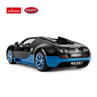 Rastar RC Bugatti Veyron 16.4 Grand Sport Vitesse Licensed RC Model Car (Black/Blue)