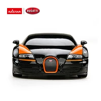 Rastar RC Car Bugatti Veyron 1.24 Grand Sport RC Toy Car Model Black/Orange