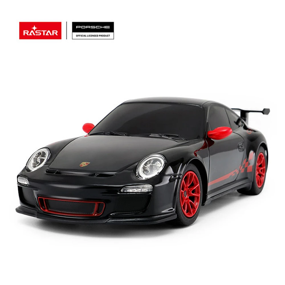 RC Porsche 911 GT3 Black 1.24 Scale Remote Control Toy Car