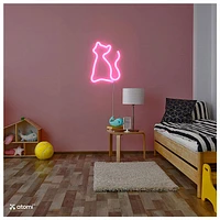 Atomi Smart Neon LED Light I Decorative Wall Art – Cat Pink