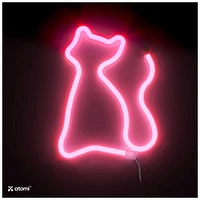 Atomi Smart Neon LED Light I Decorative Wall Art – Cat Pink