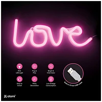 Pink Love Atomi Smart Neon LED Light Decorative Wall Art