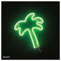 Atomi Smart Neon LED Light I Decorative Wall Art – Green Palm Tree