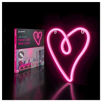 Pink Retro Heart Atomi Smart Neon LED Light Decorative Wall Art