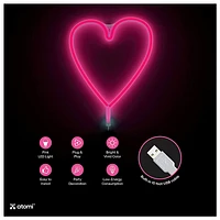 Pink Heart Atomi Smart Neon LED Light Decorative Wall Art