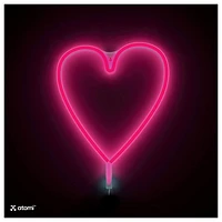 Pink Heart Atomi Smart Neon LED Light Decorative Wall Art