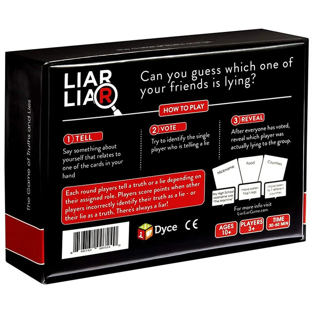 LIAR LIAR – The Game of Truths and Lies