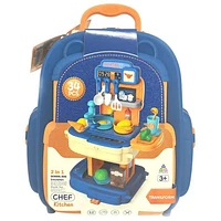 Kitchen Chef Playset with Portable Backpack