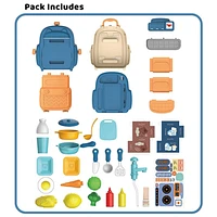 Kitchen Chef Playset with Portable Backpack