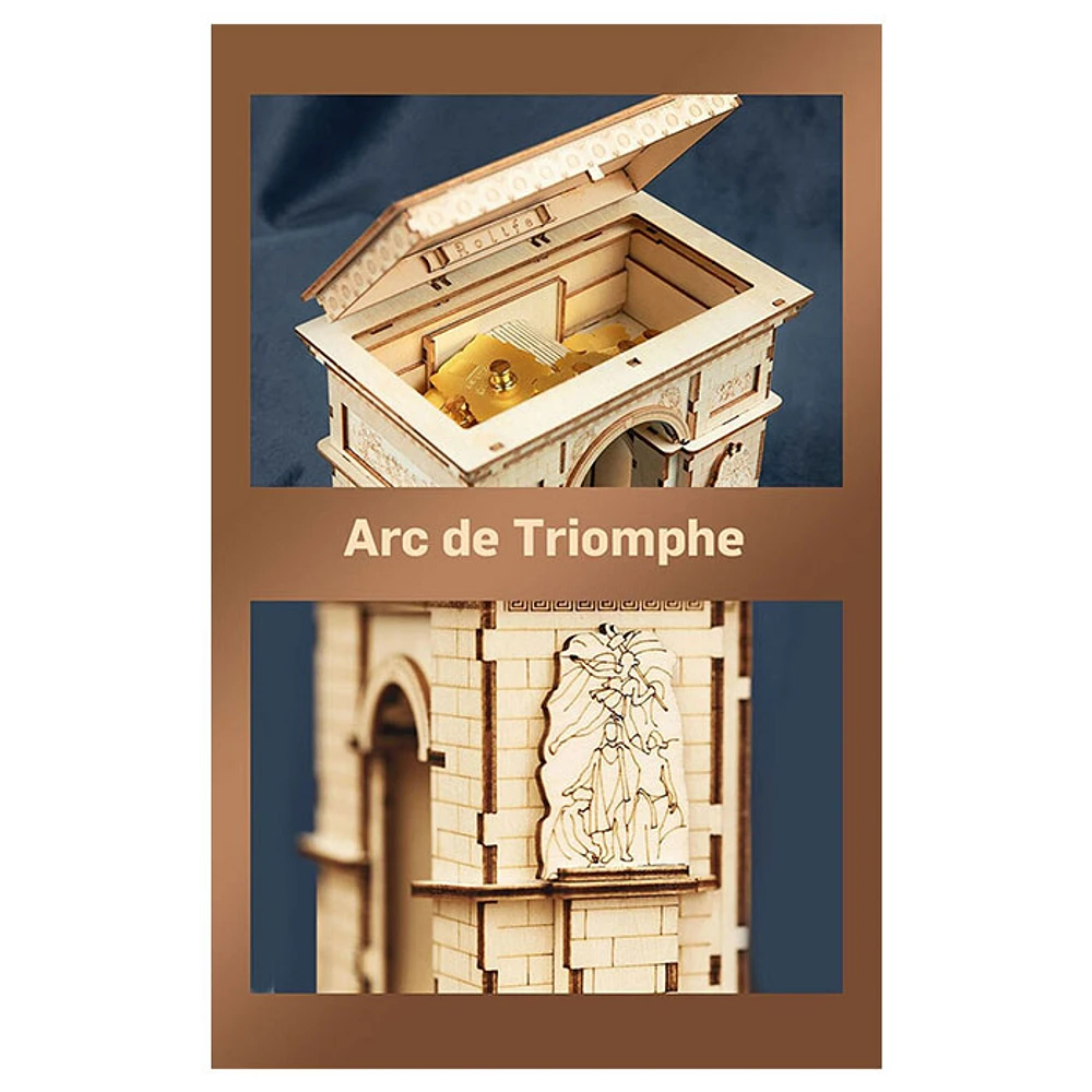 Robotime Rolife Arc de Triomphe DIY Wood Art Craft Kits 3D Wooden Puzzle