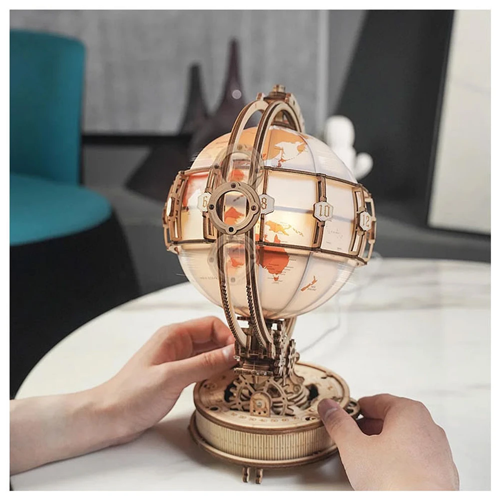 Luminous Globe 3D Wooden Puzzle