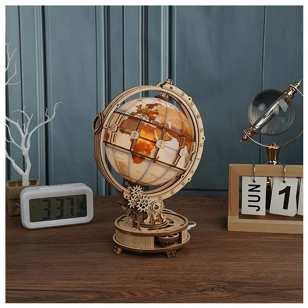 Luminous Globe 3D Wooden Puzzle