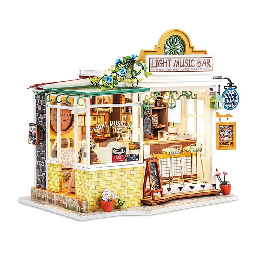 Light Music Bar DIY Miniature House – 149 Pieces