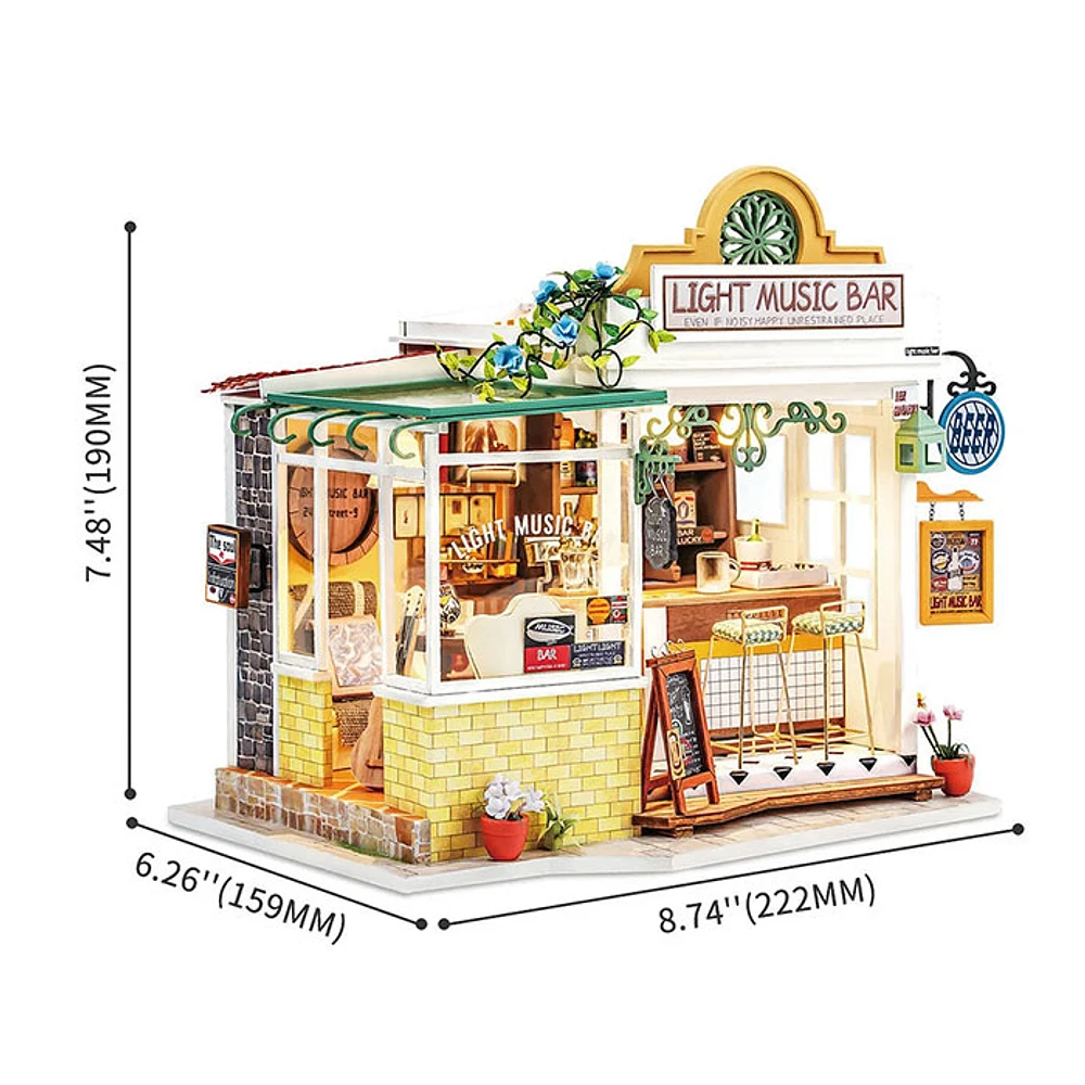 Light Music Bar DIY Miniature House – 149 Pieces