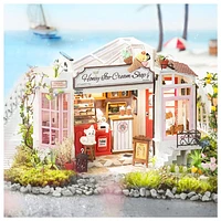 Cream Store DIY Miniature Dollhouse Kit