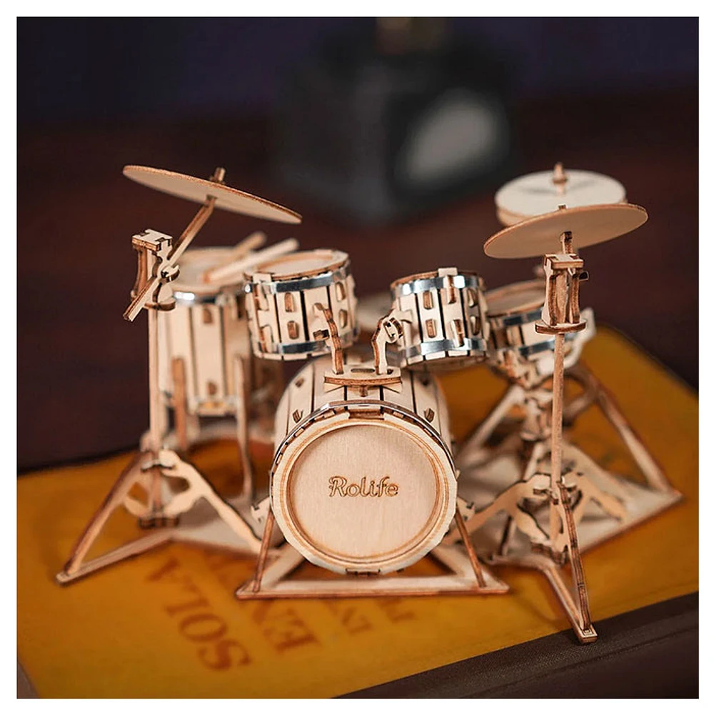 Drum Kit 3D Wooden Puzzle