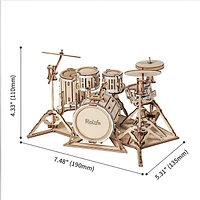 Drum Kit 3D Wooden Puzzle