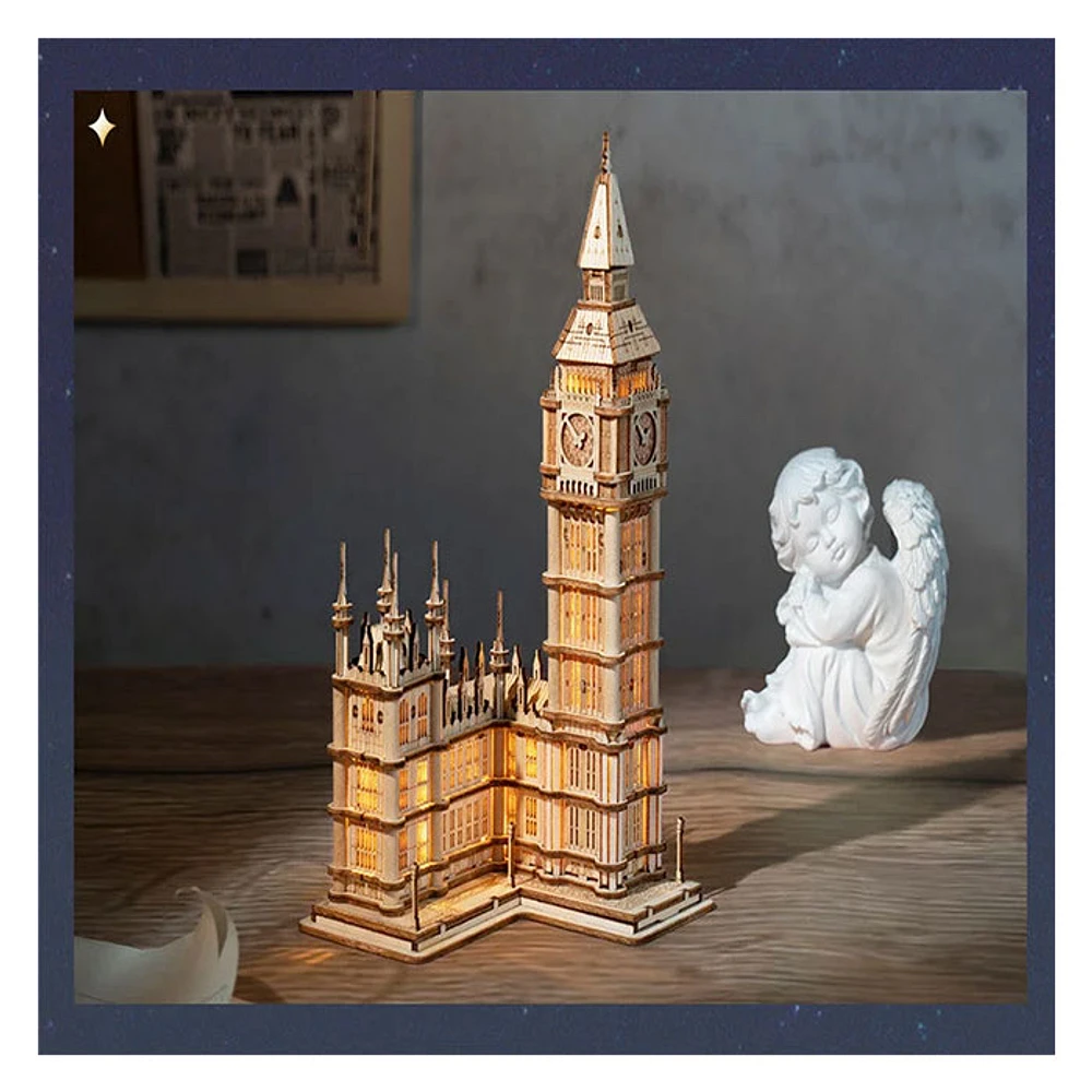 Big Ben With Lights Architecture 3D Wooden Puzzle