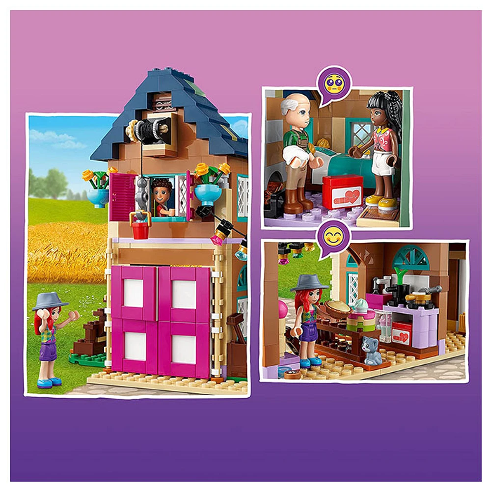 LEGO Friends Organic Farm House Set with Toy Horse, Stable, Tractor and Trailer Plus Animal Figures