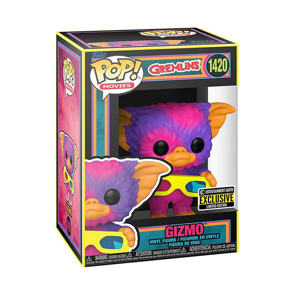 Funko Pop! Gremlins Gizmo Black Light  Entertainment Earth Exclusive