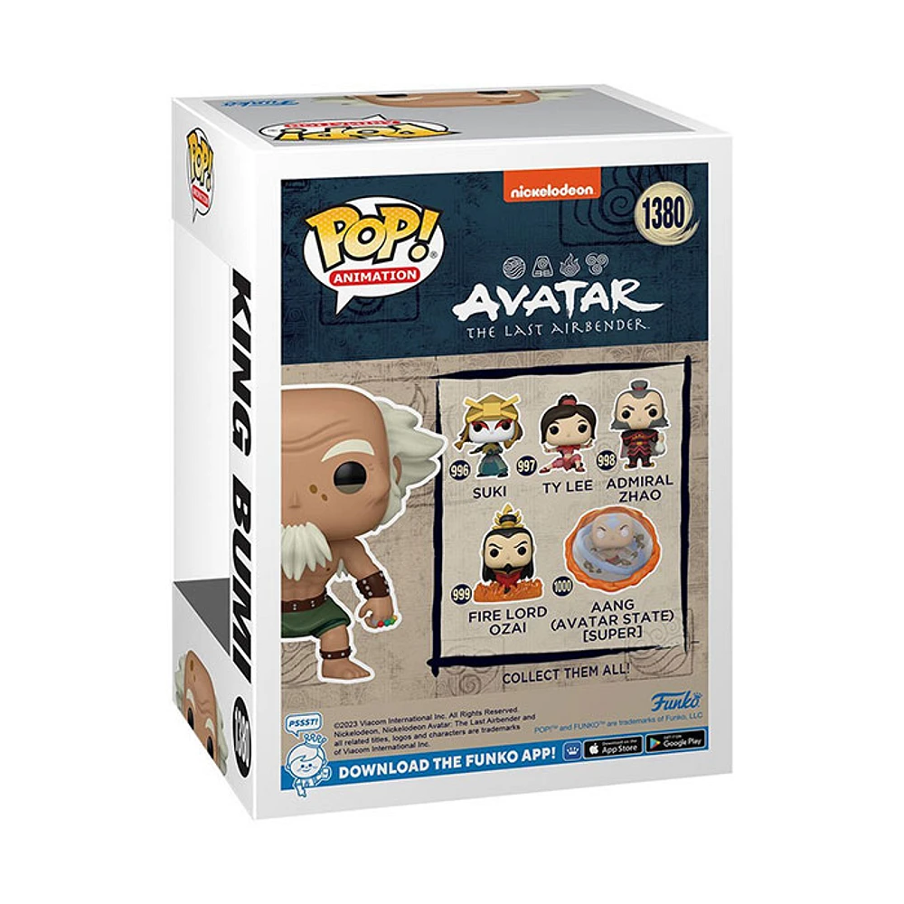 Funko Pop! Avatar The Last Airbender King Bumi  Entertainment Earth Exclusive