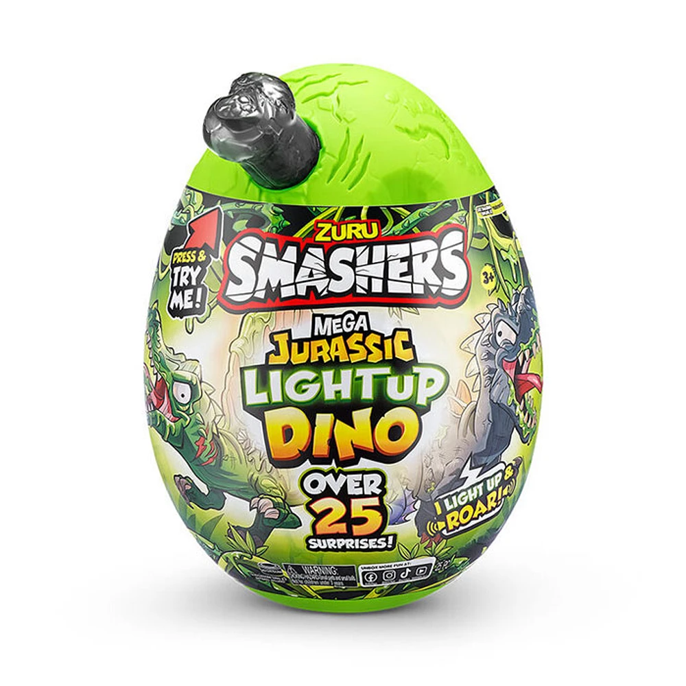 Zuru Smashers Mega Jurassic Light Up Dino Egg