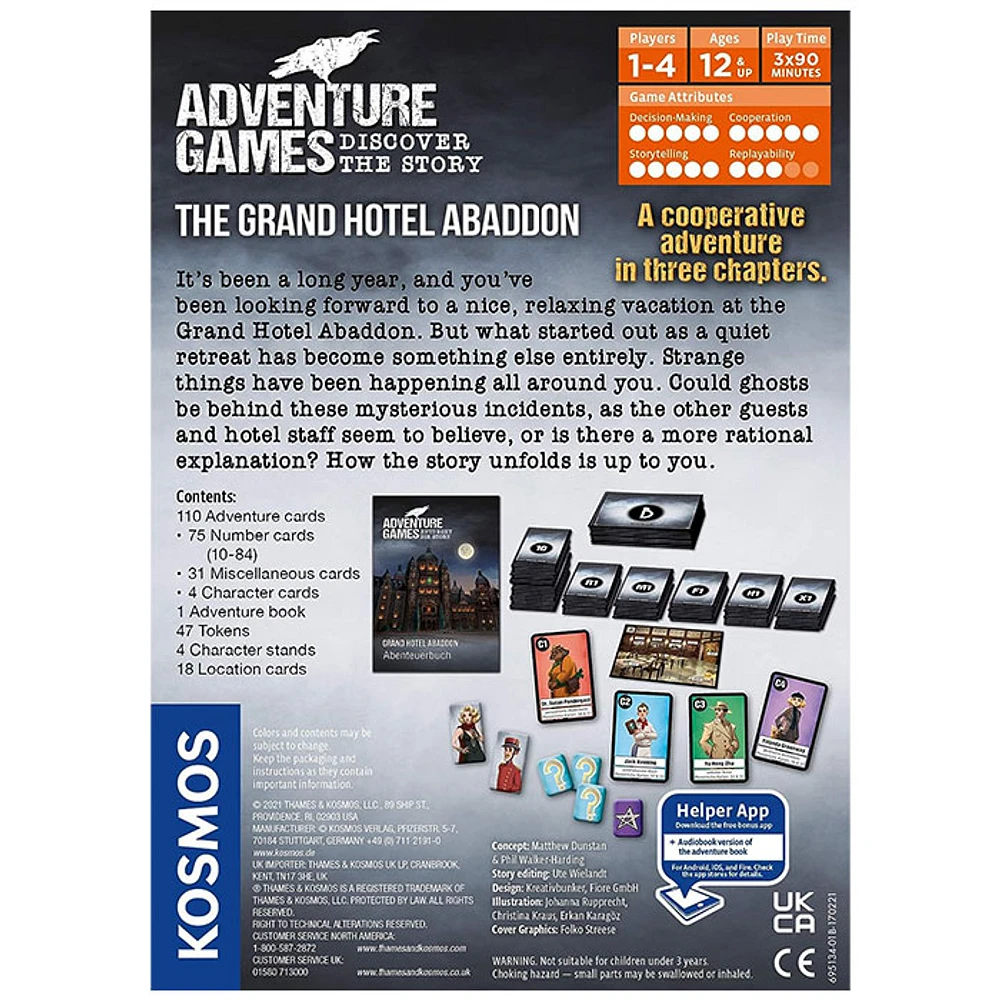 Adventure Games: The Grand Hotel Abaddon – Board Games