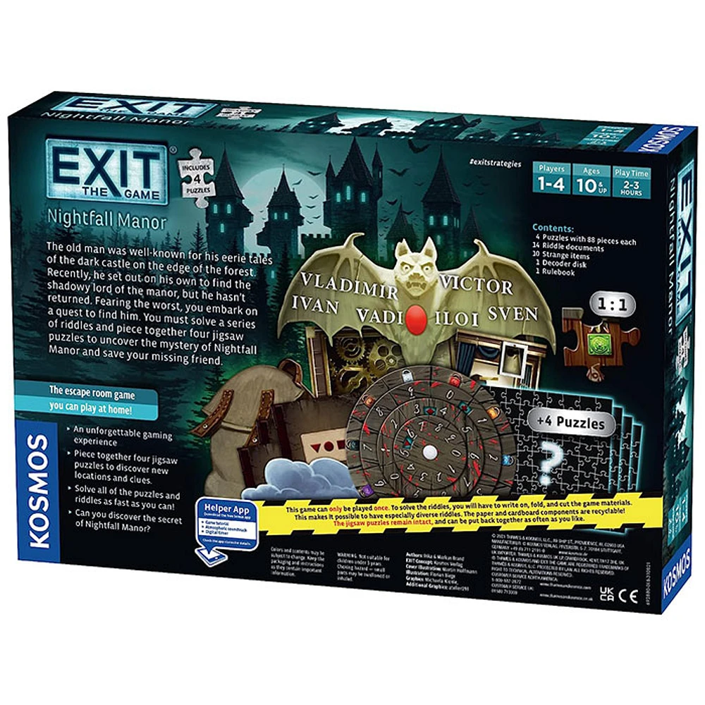 Exit: The Game: Nightfall Manor – The Board Game