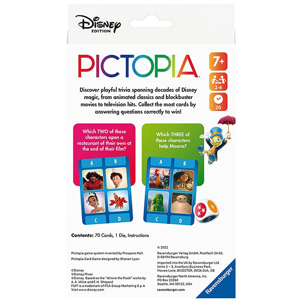 Ravensburger Disney World of Disney Pictopia Card Game