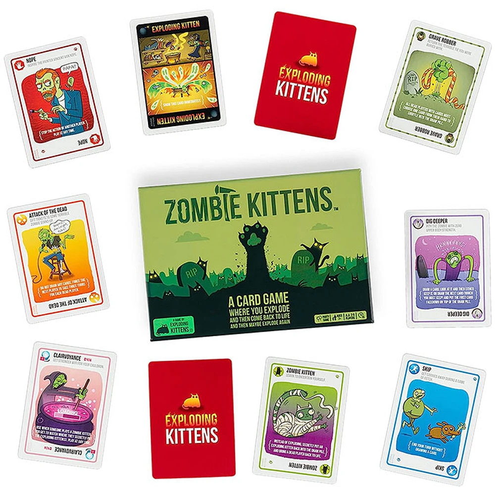 Zombie Kittens by Exploding Kittens – Card Games