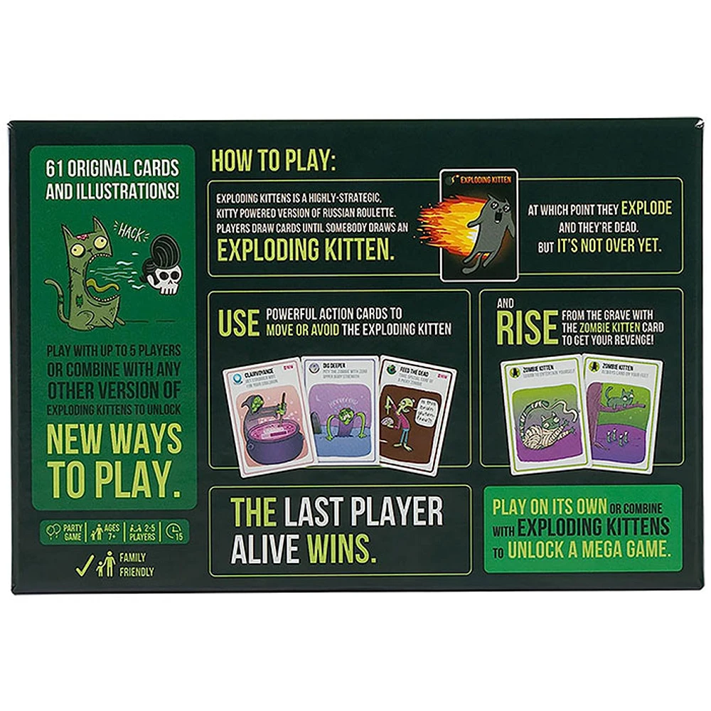 Zombie Kittens by Exploding Kittens – Card Games