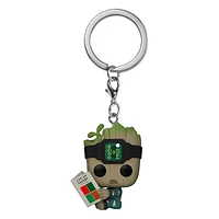 Funko Pop! Keychain Marvel I Am Groot Groot in Onesie with Book