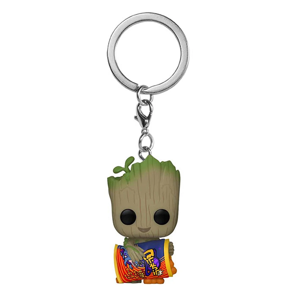 Funko Pop! Keychain Marvel I Am Groot Groot with Cheese Puffs