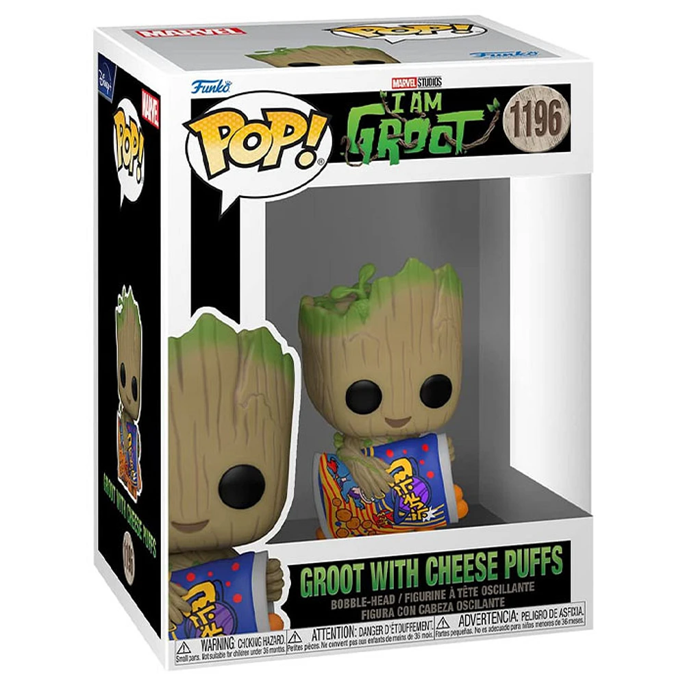 Funko Pop! Marvel I Am Groot Groot with Cheese Puffs