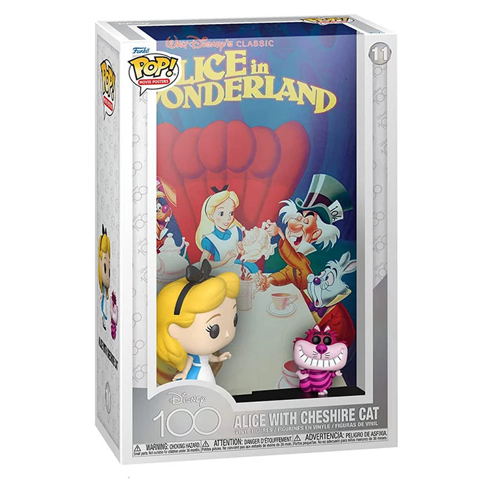 Funko Pop! Movie Poster Disney 100th Alice in Wonderland Alice with Cheshire Cat