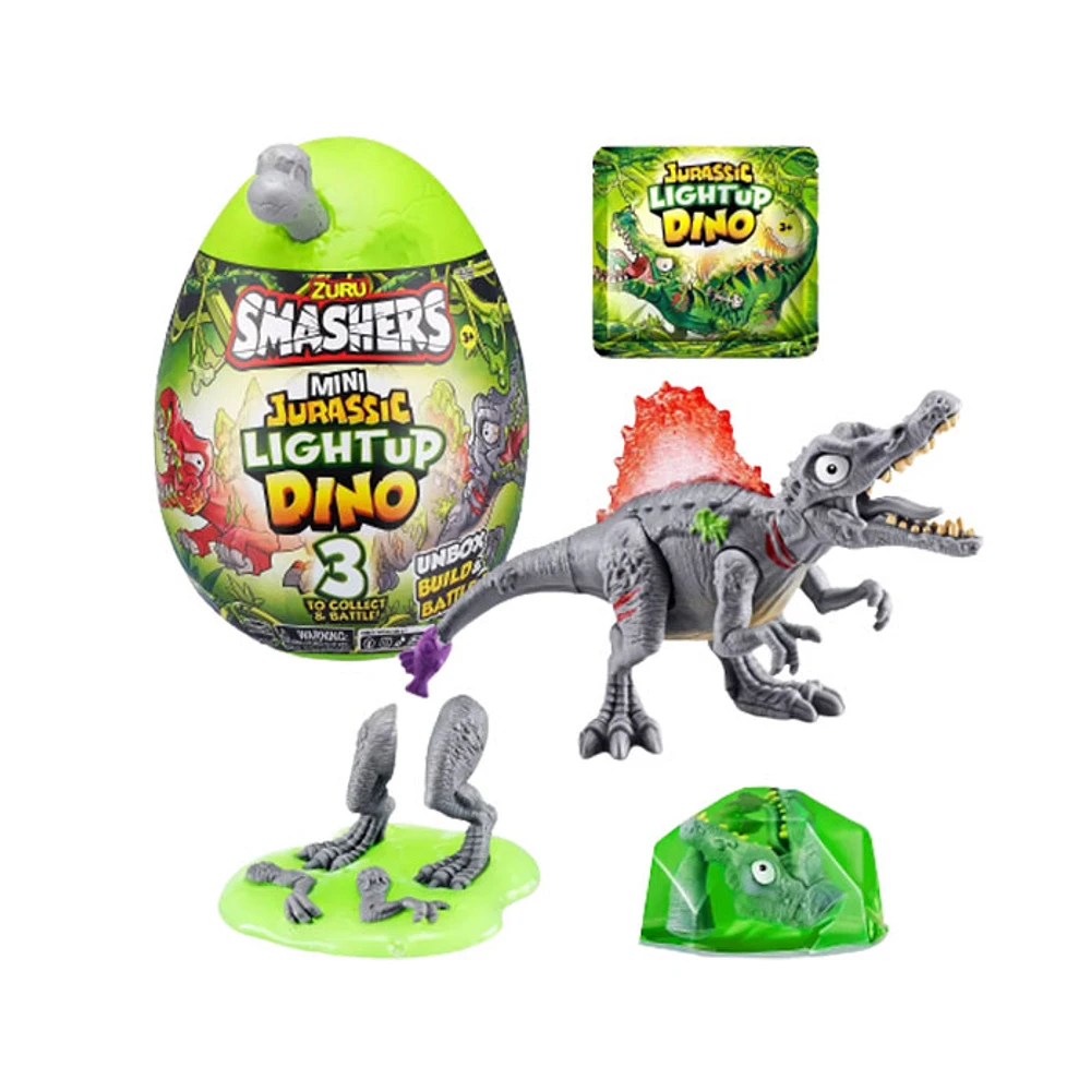 Zuru Smashers Mini Jurassic Light Up Dino Surprise Egg