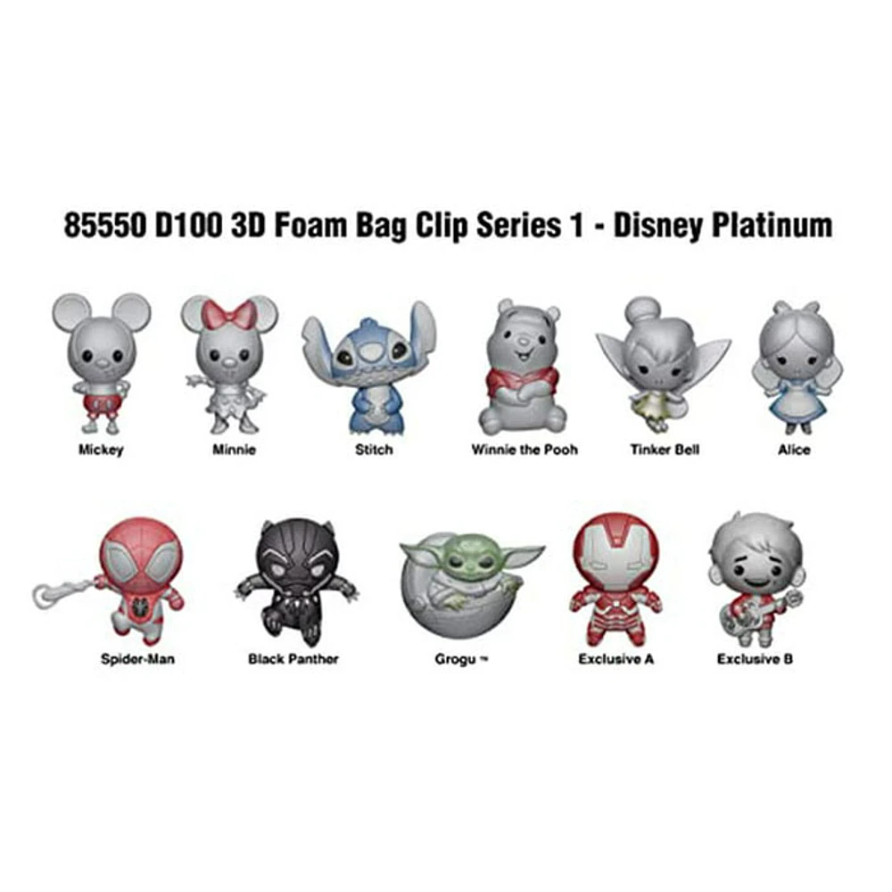 Disney 100th Anniversary Blind 3D Foam Bag Clip Series 1