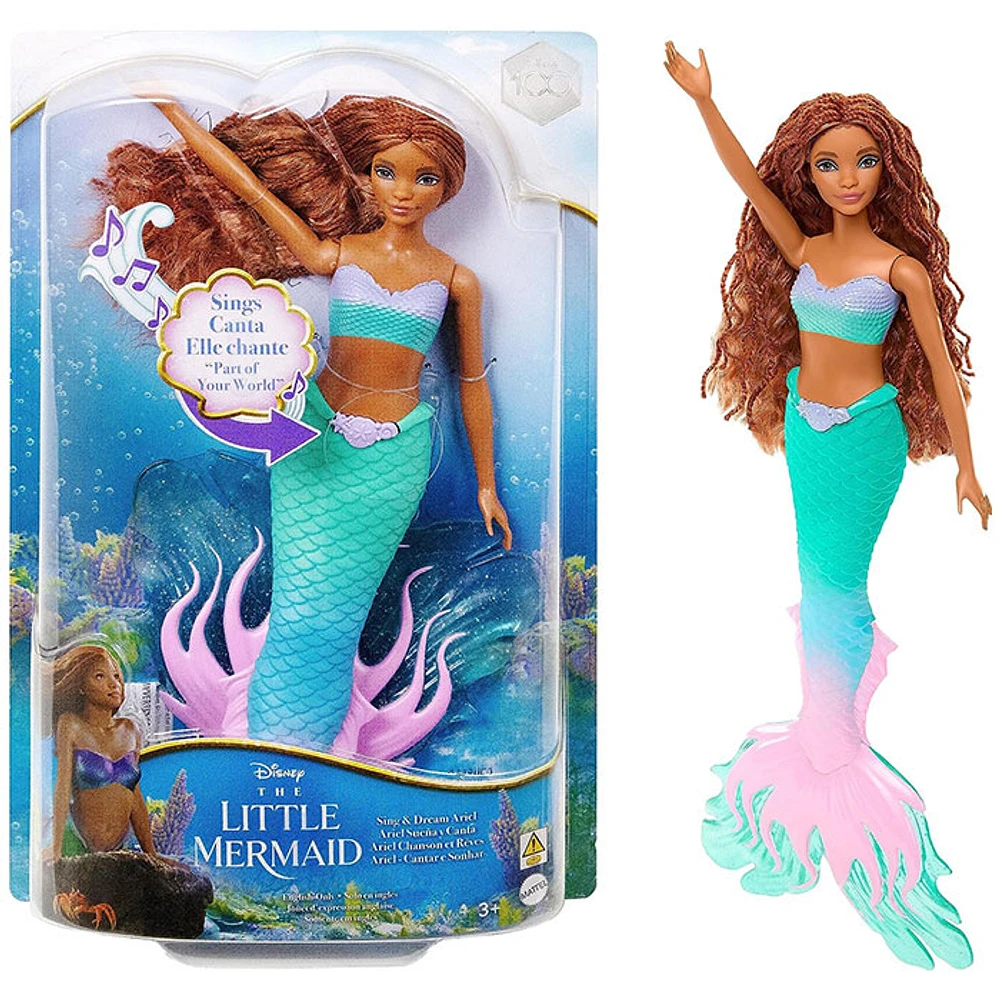 Disney The Little Mermaid Sing And Dream Ariel Fashion Doll with Signature Tail