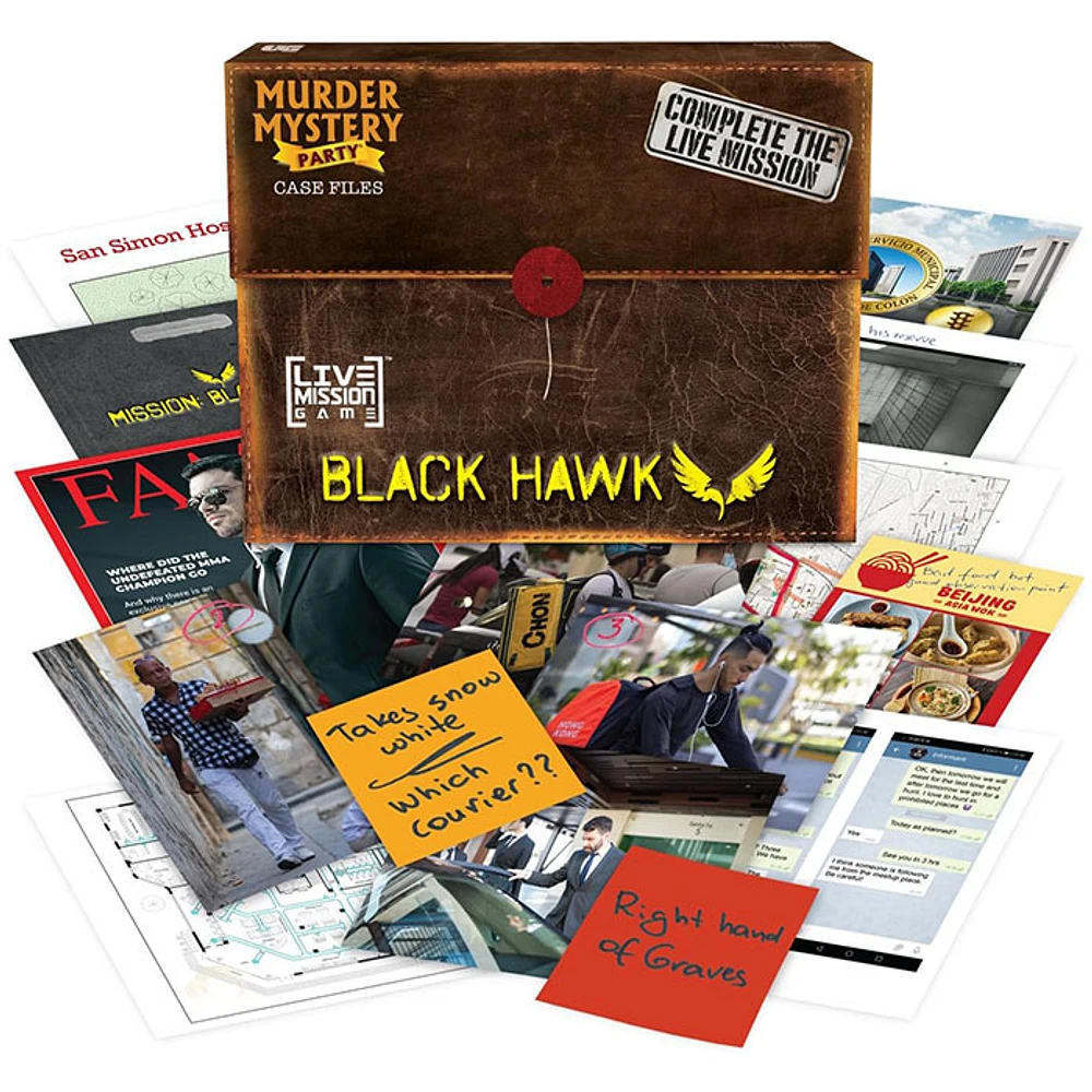 Murder Mystery Party Case Files Mission Black Hawk